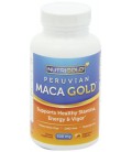 NutriGold  1 organique racine de maca en poudre Capsules - Maca Or, 500 mg, 180 Vegetarian Capsules - sans OGM, sans conservate