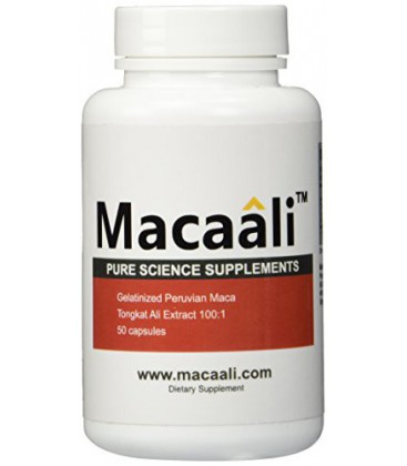 Macaali - Maca avec extrait Tongkat Ali - All Natural aphrodisiaque homme formule combinant la racine de Maca Poudre et Tongkat