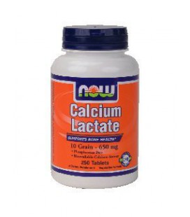 Now Foods Calcium Lactate - 250 Tabs ( Multi-Pack)