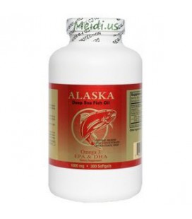 NCB Alaska Deep Sea Fish Oil, Omega 3 1000mg 300 Softgels