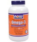 Now Foods Molec-distilled Omega-3 Soft-gels, 180-Count