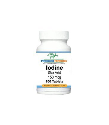 Iodine Supplement from Sea Kelp 150 Mcg, 100 Tablets - Endor