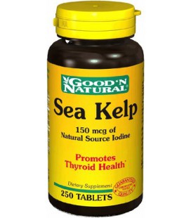 Sea Kelp 100mg - Promotes Thyroid Health, 250 tabs,(Good'n N