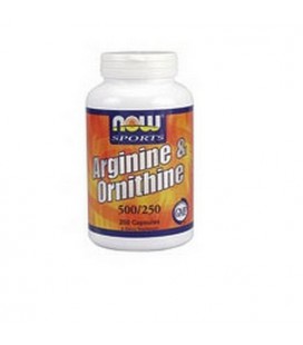 NOW Foods L-arginine/ornithine, 250 Capsules