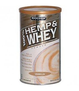 Biochem 100% Hemp and Whey Powder "vanilla", 12.2-Ounce