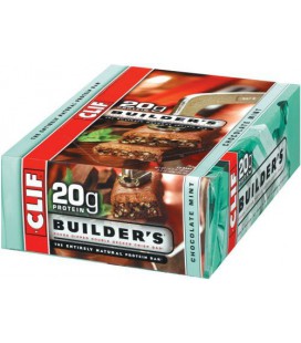 Clif Bar Builder's Bar, Chocolate Mint, 2.4-Ounce Bars, (Pac