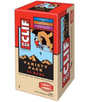 Clif Bar Energy Bar, Variety Pack of Chocolate Chip, Crunchy