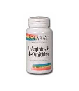 Solaray - L-Arginine & Ornithine, 750 mg, 50 capsules