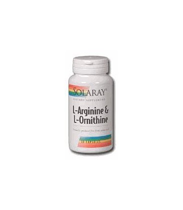 Solaray - L-Arginine & Ornithine, 750 mg, 50 capsules