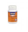 NOW Foods L-tyrosine, 60 Capsules / 500mg (Pack of 3)