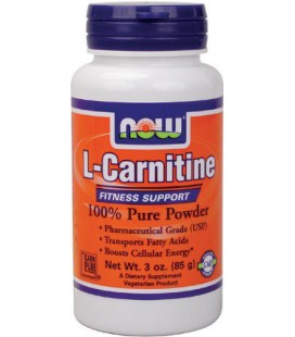 NOW Foods L-Carnitine Powder, 3 Ounces