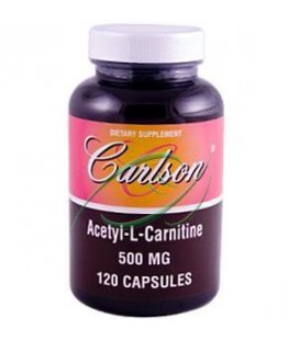 Carlson Labs Acetyl L-Carnitine, 500mg, 120 Capsules