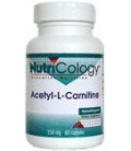 Nutricology Acetyl L-carnitine 250 Mg, Vegicaps, 60-Count