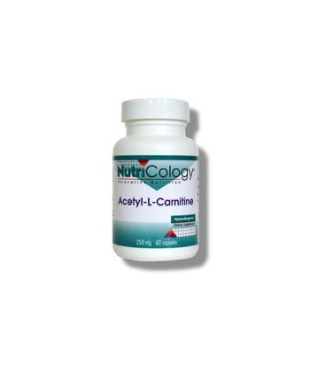 Nutricology Acetyl L-carnitine, 500 Mg, Vegicaps, 100-Count