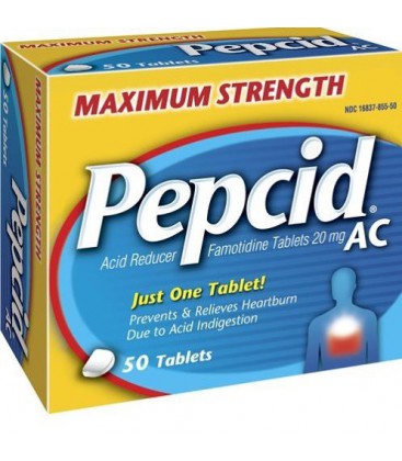 Pepcid AC Acid Reducer (20 mg), Maximum Strength, 50-Count T