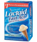 Lactaid Fast Act Lactase Enzyme Supplement, Caplets 60 each