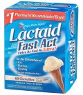 Lactaid Fast Act Lactase Enzyme Supplement, Chewable Tablet,