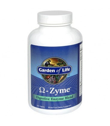 Garden of Life Omega-Zyme Digestive Enzyme Blend, Caplets, 1