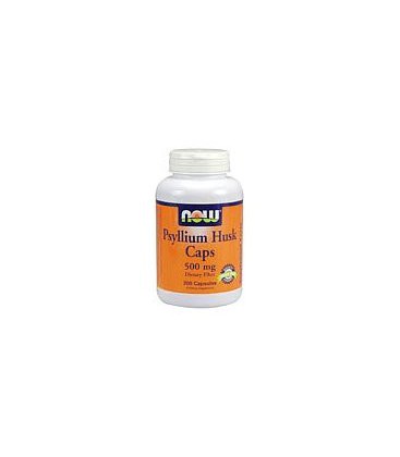 Now Foods Psyllium Husk 500 mg, 200 caps (Pack of 2)