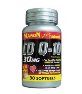 2 Pack Special of MASON NATURAL Q-10 CO-ENZYME 30MG SOFTGELS