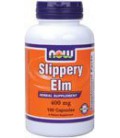 Now Foods Slippery Elm 400mg, Capsules, 100-Count