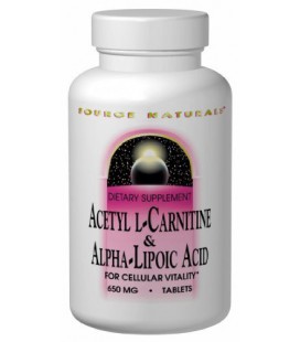 Source Naturals Acetyl L-Carnitine and Alpha Lipoic Acid, 65