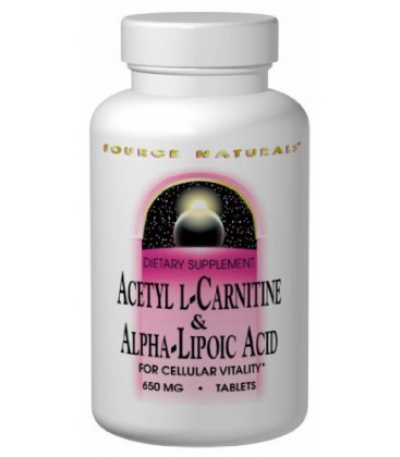 Source Naturals Acetyl L-Carnitine and Alpha Lipoic Acid, 65