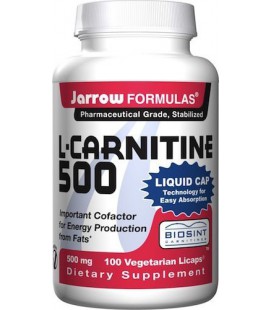 Jarrow Formulas L-Carnitine 500, 500mg, 100 Vegetarian Licap