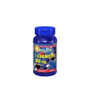 Puritan's Pride L-carnitine 250 Mg. 30 Capsules 1 Bottle