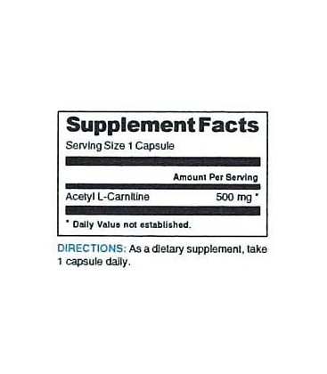 Acetyl L-Carnitine 500mg Biologically and Clinical Studies H