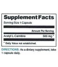 Acetyl L-Carnitine 500mg Biologically and Clinical Studies H