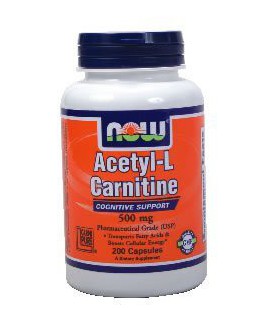 Now Foods Acetyl-L Carnitine 500 mg - 200 Caps ( Multi-Pack)