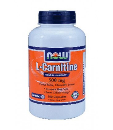 Now Foods Carnitine 500mg, 180 caps ( Multi-Pack)