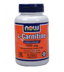 NOW Foods L-Carnitine Tartrate 1000 mg, 50-Tablets ( Multi-P