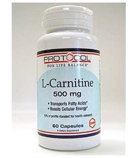Protocol For Life Balance - L-Carnitine 500 mg 60 caps