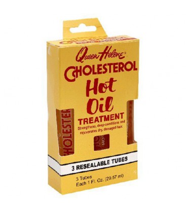 Queen Helene Cholesterol Hot Oil Treatment 3 Tubes, 1-Ounce