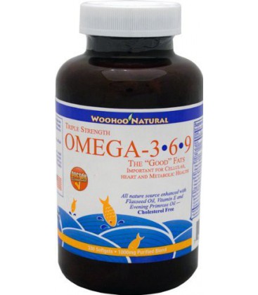 WooHoo Natural Triple Strength Cholesterol Free Omega 3 6 9