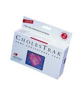Cholestrak Home Cholesterol Test Kit 2 TESTS PER PACK