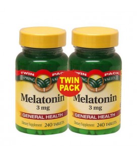 Spring Valley - Melatonin 3 mg, 480 Tablets, Twin Pack