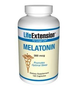 Life Extension Melatonin 300 mcg Capsules, 100-Count