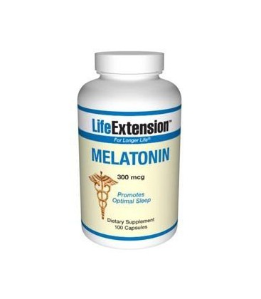 Life Extension Melatonin 300 mcg Capsules, 100-Count