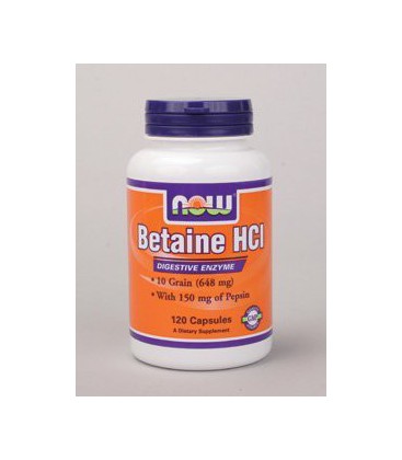 NOW Foods - Betaine HCl 648 mg 120 caps