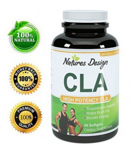 Supplément Pure CLA, qualité haut de gamme ★ plus élevée de qualité pour la perte de poids (Best Formula) - 1000 Mg ★ All-nature