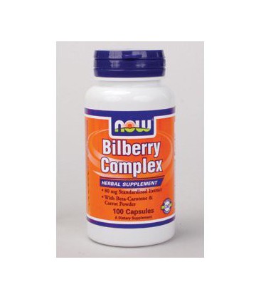 NOW Foods - Bilberry Complex Plus 80 mg 100 caps