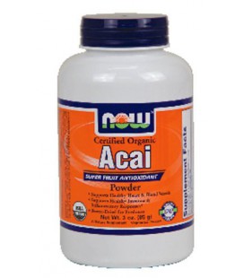 NOW Foods - Certified Organic Acai Super Fruit Antioxidant Powder - 3 oz. ( Multi-Pack)