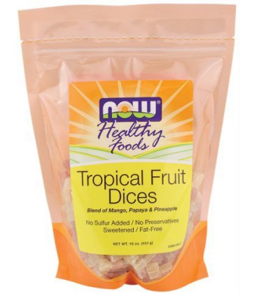 NOW Foods - Healthy Foods Dices Tropical Fruit - 16 oz.