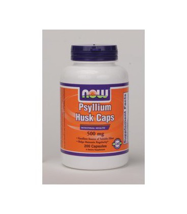 NOW Foods - Psyllium Husk Caps 500 mg 200 caps