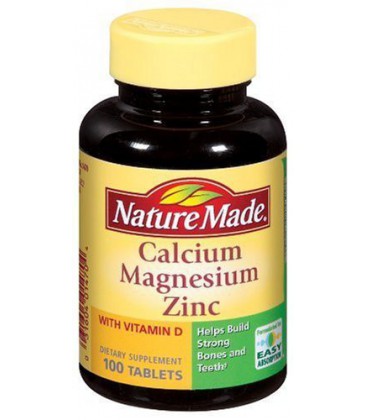 Nature Made Calcium, Magnesium, and Zinc with Vitamin D, 100