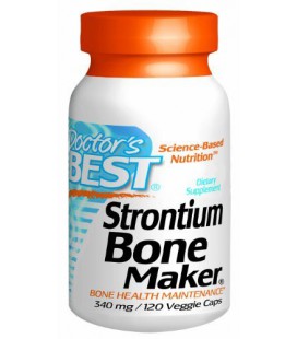 Doctor's Best Strontium Bone Maker (340mg Elemental), 120-Co