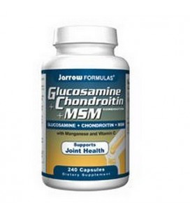 Jarrow Formulas Glucosamine and Chondroitin and MSM, 240 Cap